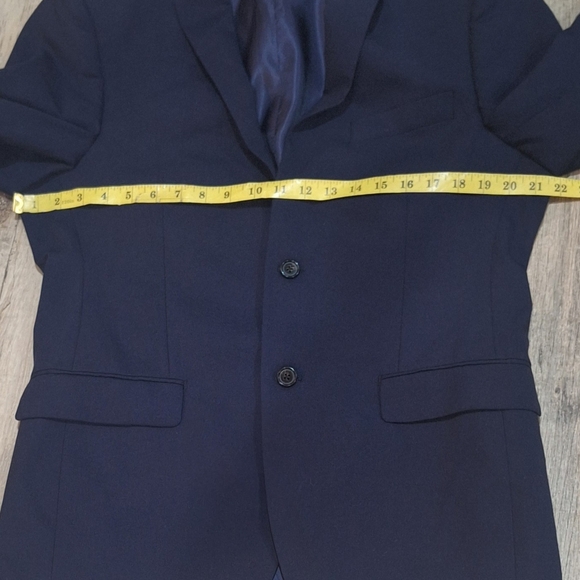 Ralph Lauren Blue Label Navy Stretch Wool Blend Blazer Made For Dillards 40R - Picture 11 of 12